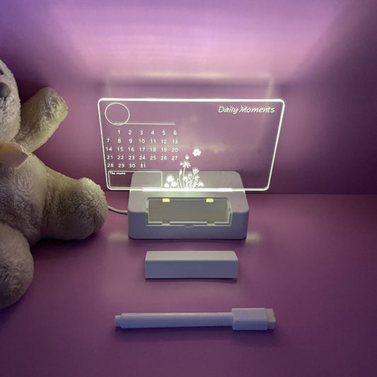 Bedside Acrylic Night Light Message Board