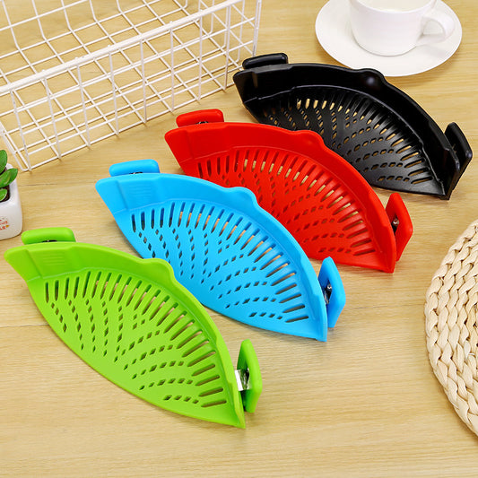 Silicone Clip-on Pot Colander