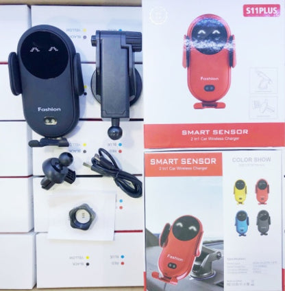 Infrared Induction Wireless Car Charger & Phone Holder