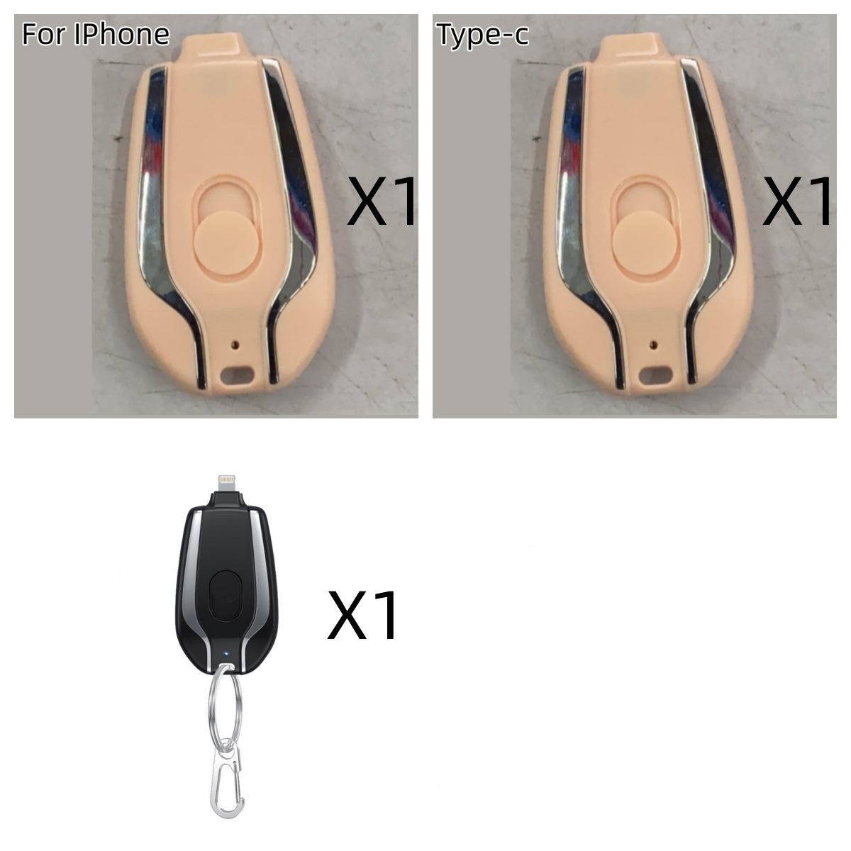 1500mAh Mini Power Pod Keychain Charger