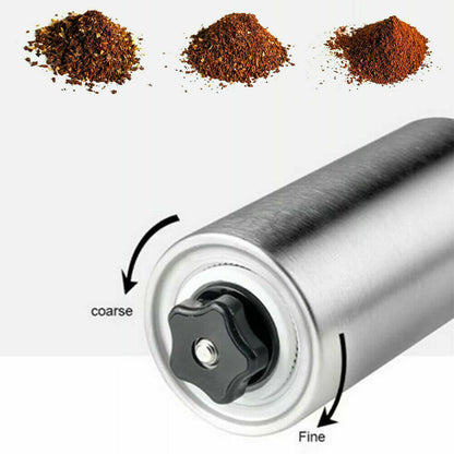 Hand Crank Stainless Steel Burr Coffee Grinder