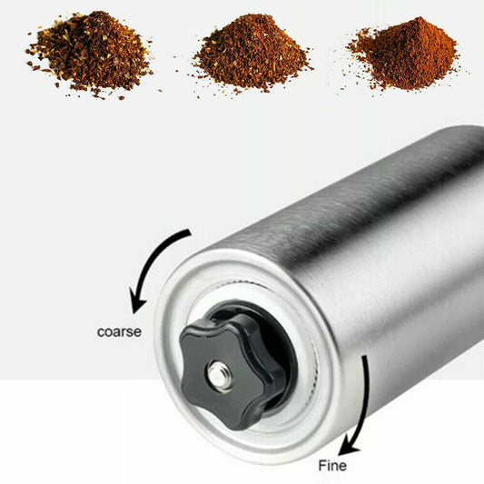 Hand Crank Stainless Steel Burr Coffee Grinder