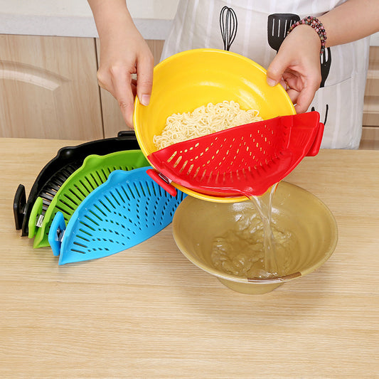Silicone Clip-on Pot Colander