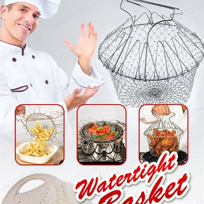 Stainless Steel Foldable Deep Fry Basket
