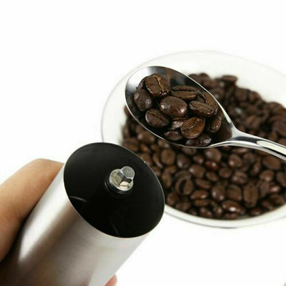 Hand Crank Stainless Steel Burr Coffee Grinder