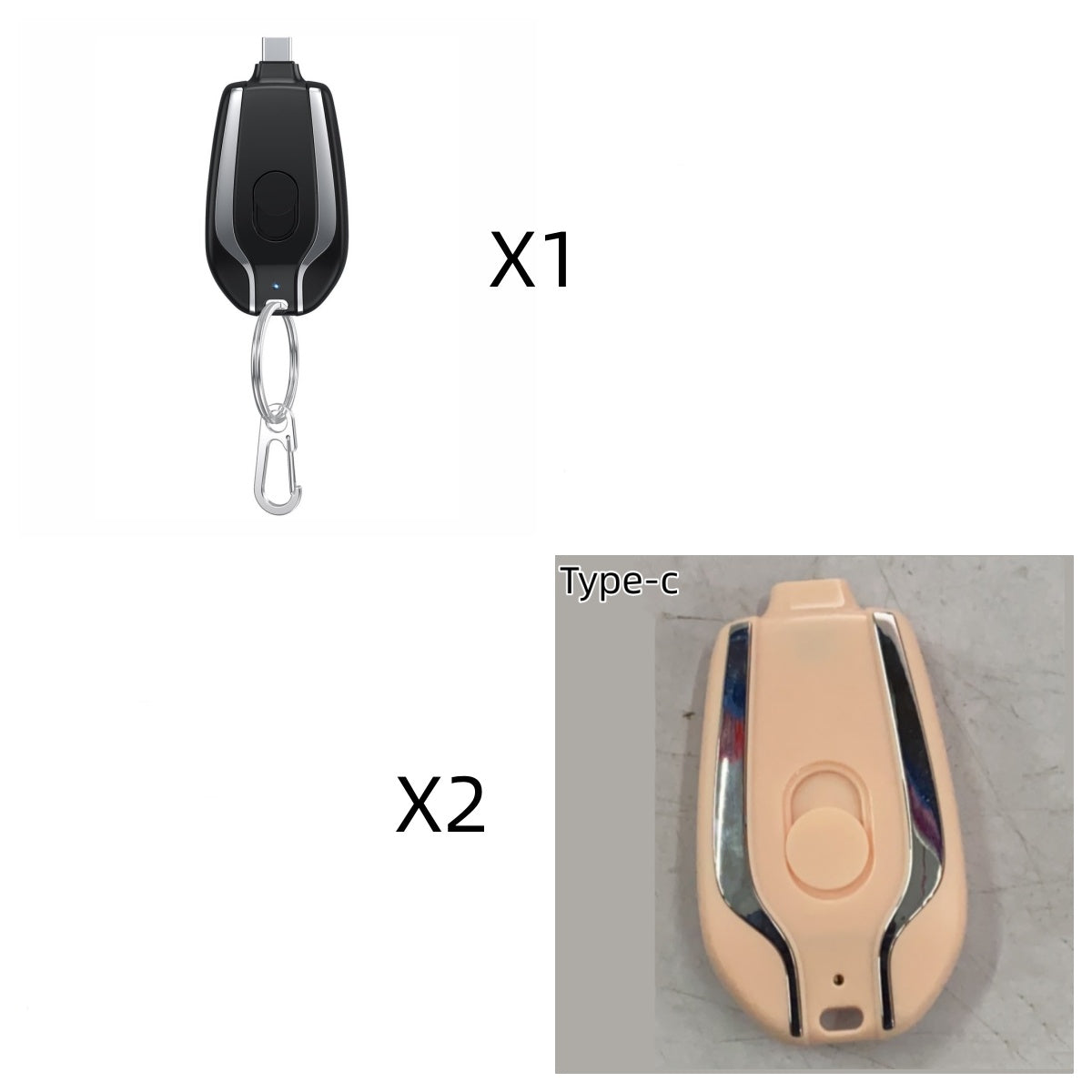 1500mAh Mini Power Pod Keychain Charger