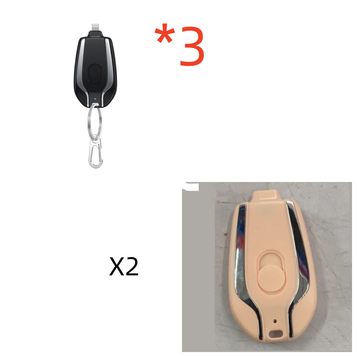 1500mAh Mini Power Pod Keychain Charger