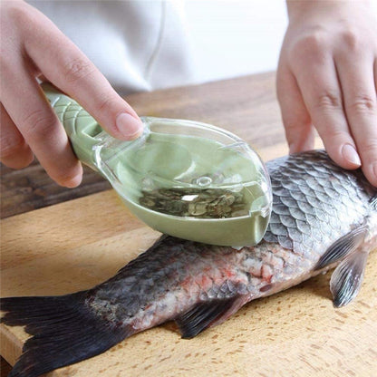 Fish Skin Scaler & Scale Scraping Brush Tool