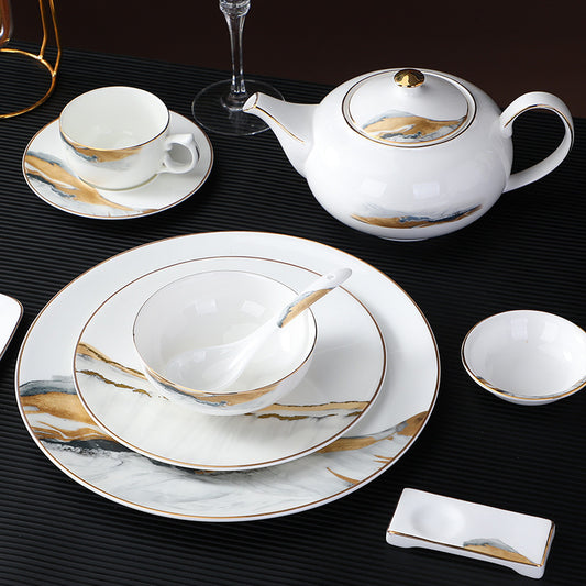 Bone China Hotel Tableware Set Chinese Style Success