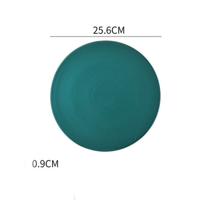 Home Simple Matte Round Sushi Plate