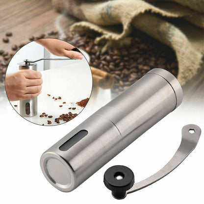 Hand Crank Stainless Steel Burr Coffee Grinder