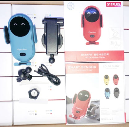 Infrared Induction Wireless Car Charger & Phone Holder