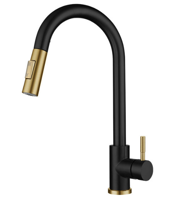 Kitchen Stainless Steel Pull-out Retractable Faucet