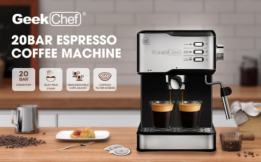 Geek Chef 20 Bar Espresso Machine
