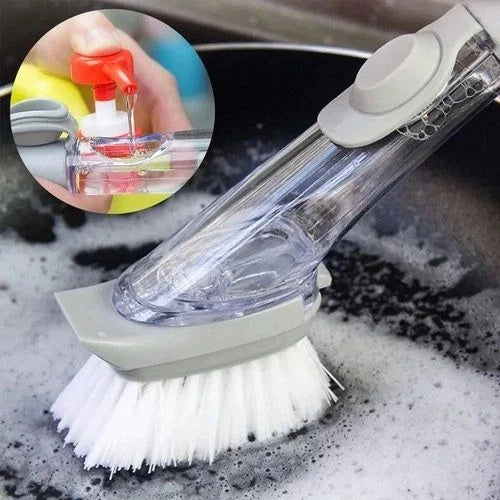 Dispenser dishwasher cleaning brush 2 In 1