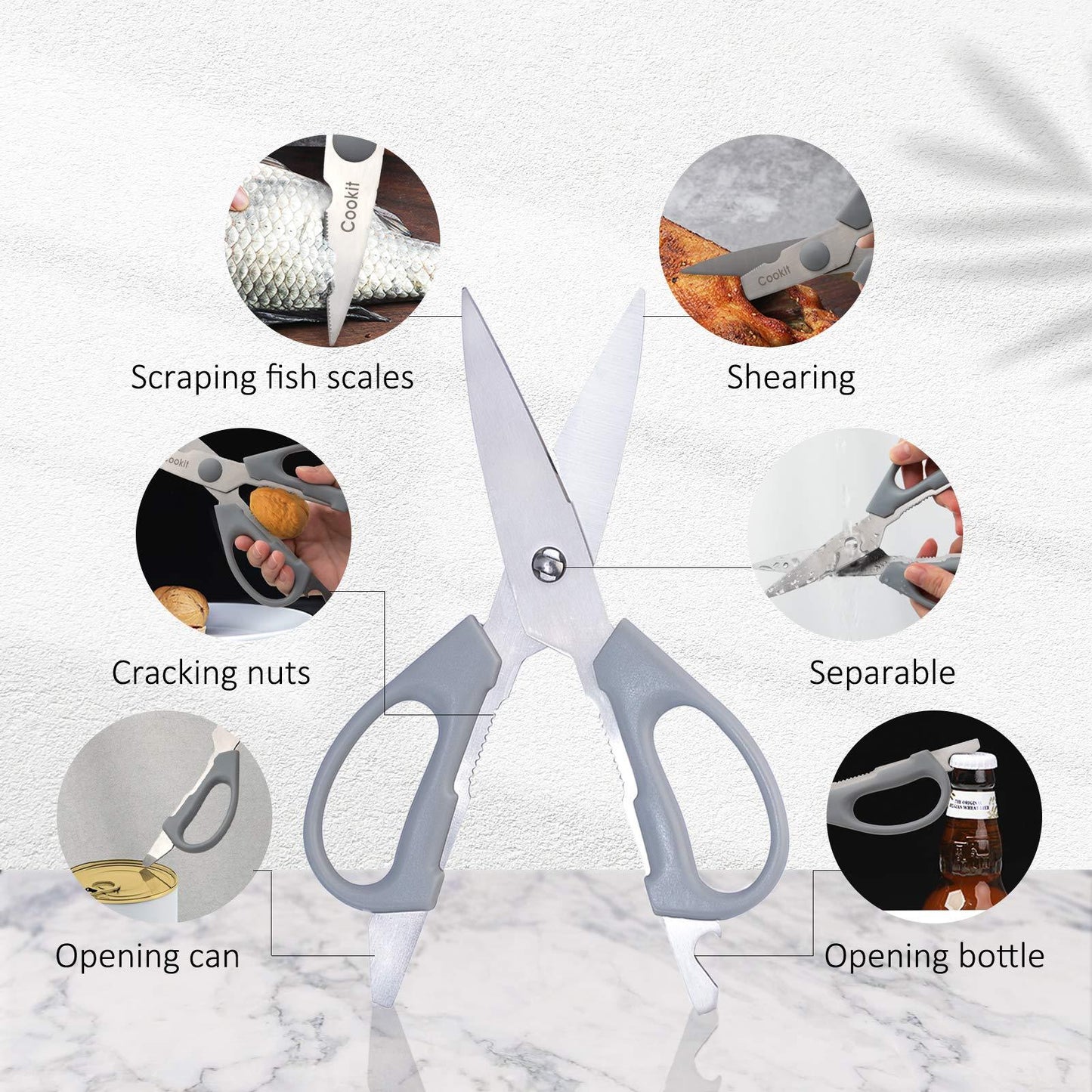 15-Piece Kitchen Knife Set with Block & Accessories