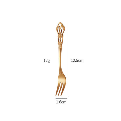 Gold-Plated Stainless Steel Cutlery Set